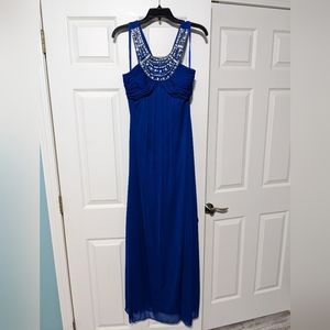 Hailey Logan jeweled maxi dress 🦚